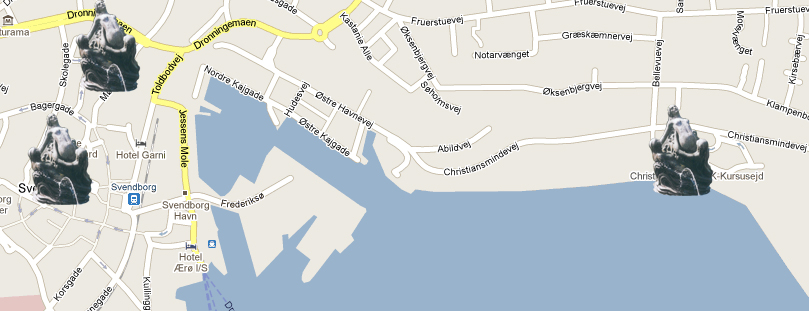 Havfruespringvandet_p_kort