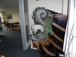 Kopi af gallionsfiguren Hvalfisken, som nu befinder sig på Svendborg Søfartsskole