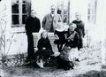 Møller Hans Hansen ses her sammen med hustruen Jensine og børnene Anker, Asta, Ingrid og Ellen, 1922
